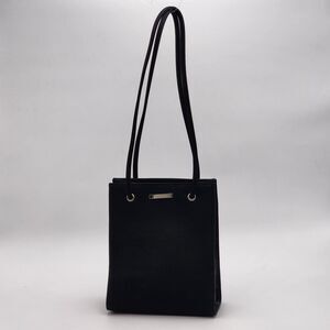 Nine West Y2K Black Nylon Long Handle Mini Tote Bag